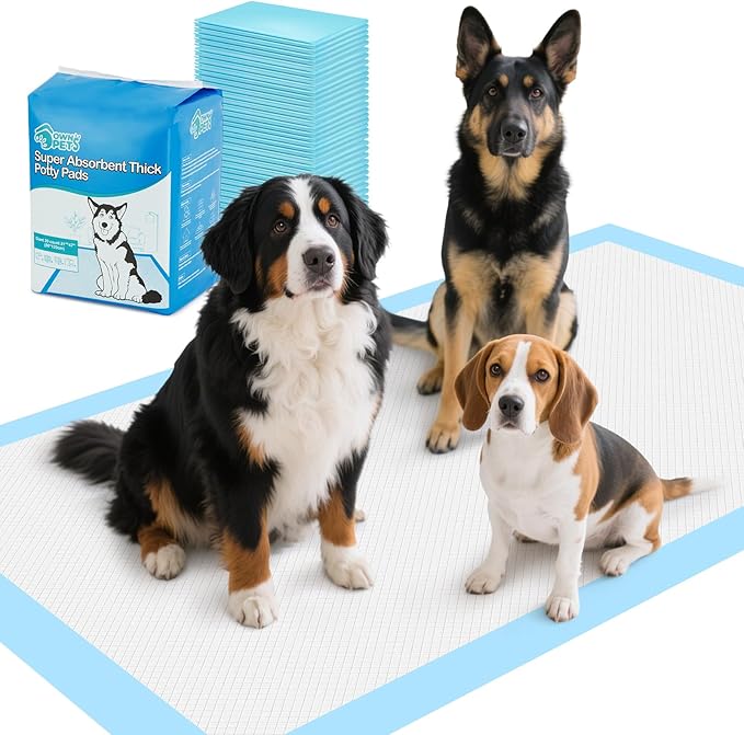 Ownpets XXXXL Puppy Training Pad 47"x31" 20 Count, Extra Large Giant Dog Pee Pads, Leak-Proof 6-Layer Pet Potty Training Pads Pee Pads with Quick-Dry Surface for Puppies, Cats, Rabbits