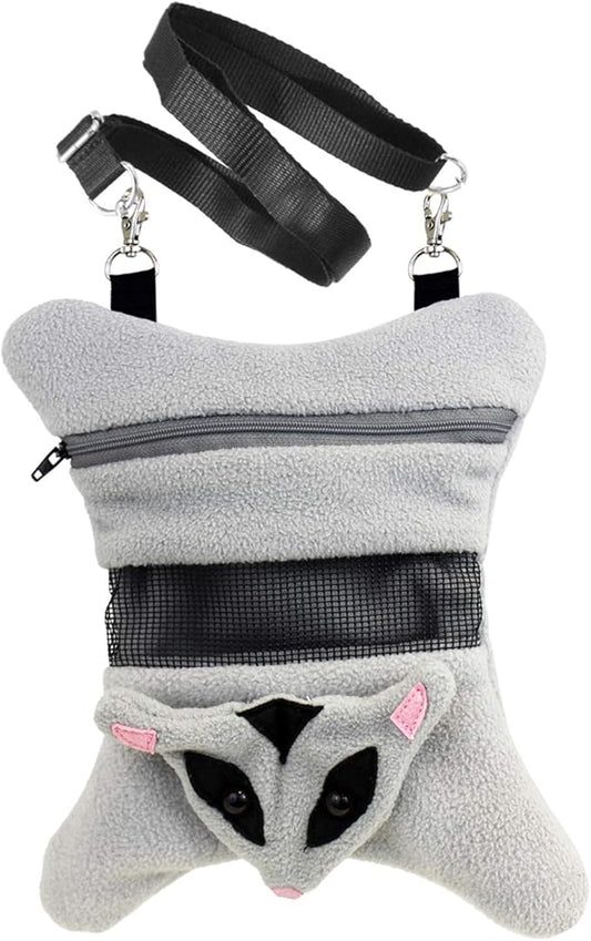 Glider Bonding Pouch - Carry Bonding Pouch for Sugar Gliders, Rats, Ferrets, Chinchillas, Squirrels, Marmosets, Hamsters, Gerbils & Small Animals