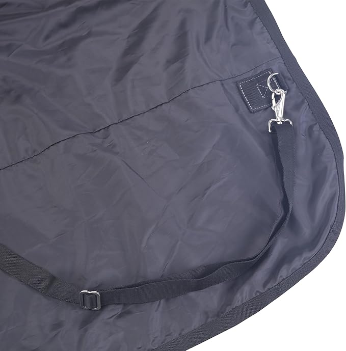LEAFOREST 1200D Horse Blanket Turnout Rain Sheet Waterproof Breathable Wind Proof Medium Weight Blankets (No Fill) Mid Sheet in The Barn, Stable, Stall, Pasture, Paddock BlackGrey 84 inches