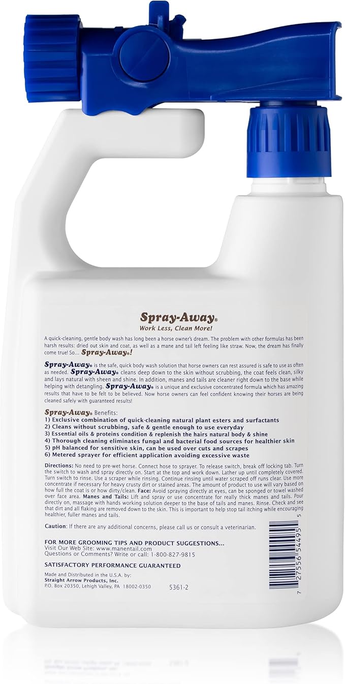 Mane 'n Tail Spray-Away Plant Based Body Wash for Horses