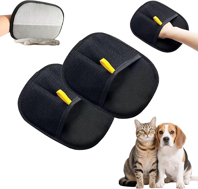 Cat Dog Pet Electrostatic Hair Removal Gloves,Upgraded in 2025,Hair Brush,Washable,Reusable,For Clothes, Sofa,Carpet,Car Seat