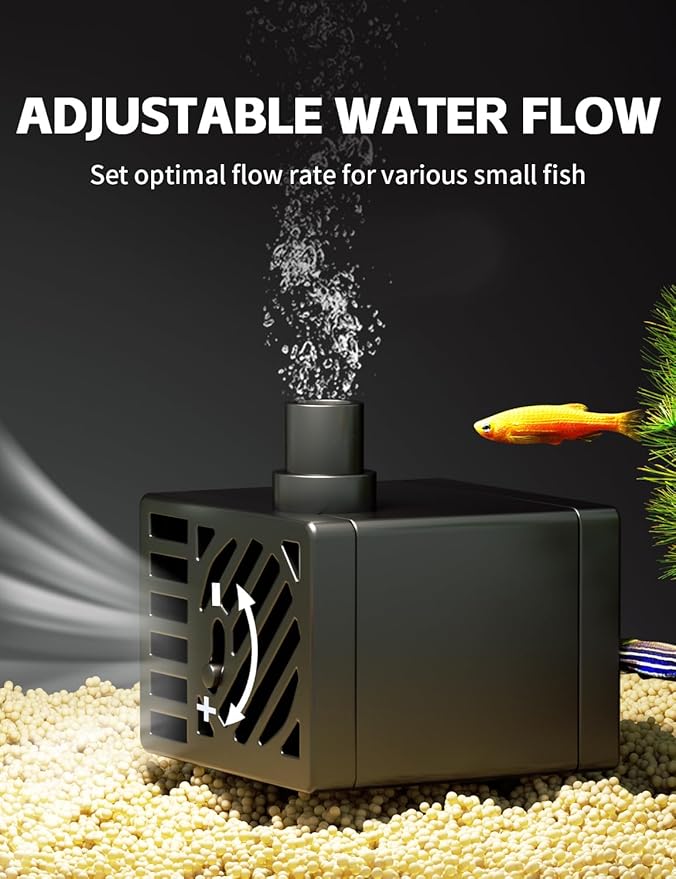 Betta Fish Tank, 2.5 Gallon Aquarium Kit with Modular Filtration, Heater, Light, Self Cleaning, Oxygenation, Small Fish Tank for Guppy, Shrimp