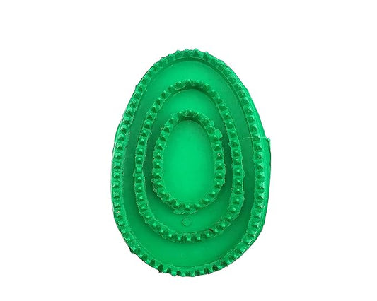 Grewal Equestrian Palm Fit Curry Comb (Dark Green)
