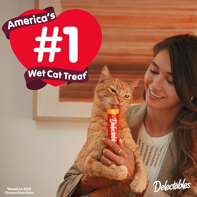 Delectables Squeeze Up Catnip Variety Pack, Creamy Squeezable Puree, Lickable Wet Cat Treats, Grain Free, No Added Fillers, No by-Products, No Added Preservatives, 0.5 Ounces Tube, 20 Tubes Total