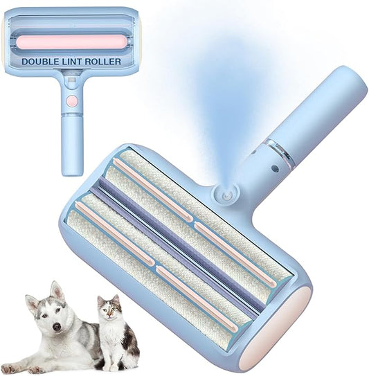 Pet Hair Removal Tool: New Upgraded Pet Hair Remover with Fur Bin-Reusable Lint Roller for Pet Hair-Cat and Dog Hair Remover for Couch, Furniture, Carpet, Clothes, Car Seat - Essential for Pet Owners