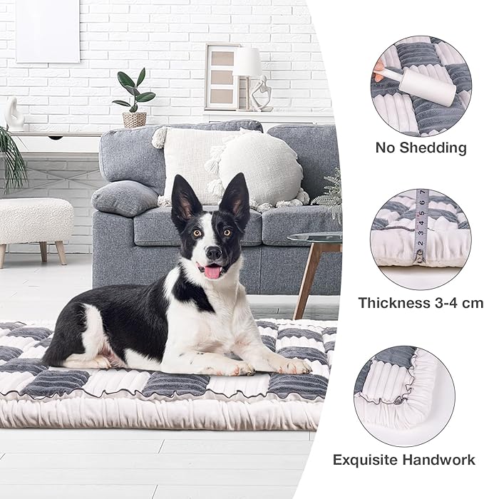 Dog Couch Cover Protector, Dog Bed Mat for Couch Washable Pet Bed Cover, Large Dog Blanket Pet Friendly Sofa Cover, Blue-Grey, 27 * 59 ''