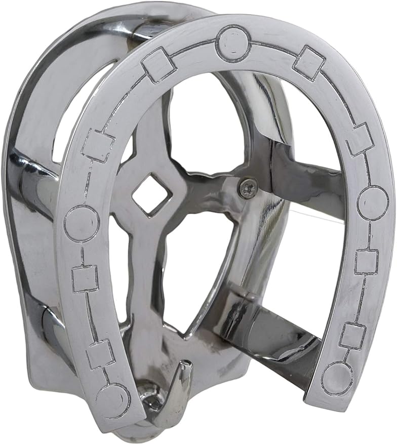 Brass Horseshoe Bridle Rack (Chrome)