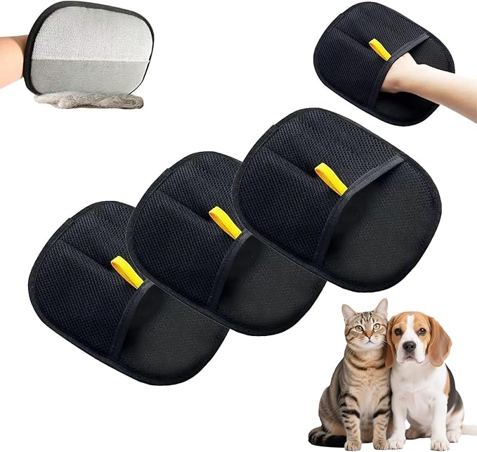 Cat Dog Pet Electrostatic Hair Removal Gloves,Upgraded in 2025,Hair Brush,Washable,Reusable,For Clothes, Sofa,Carpet,Car Seat