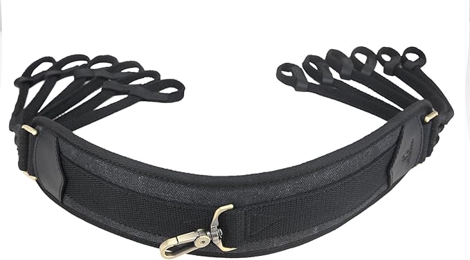 WAYNE'S DOG Canvas Duck Game Carrier - 12 Drops, Slip Noose - Bird Tote, Waterfowl & Goose Hanger, Duck Carrier Lanyard (Black)