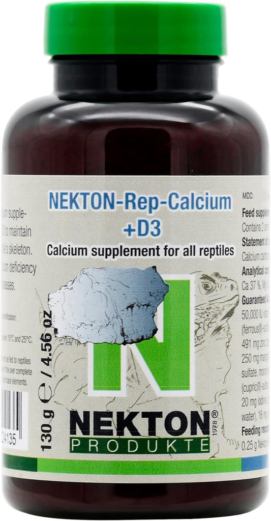Nekton Rep-Calcium+ D3 Reptile Supplement 130gm, (4.56oz)