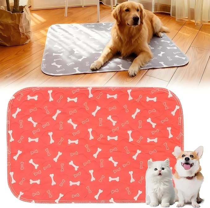 Puppypad Pee Pads for Dogs, 2026 Upgraded Washable Puppy Pad with Pheromones, PuppyPad.com Pee Pad - Leak & Odor Proof, Non-Slip Base, Easy to Clean & Reusable (Red XS: 11.8" × 11.8")