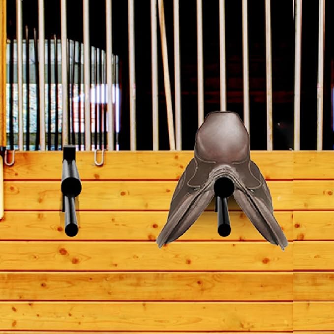 2PCS Saddle Rack,Heavy Duty Portable Saddle Rack Stand Removable Saddle Stand with 2 Bars for English and Western Saddles