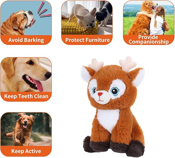 Dog Toys to Keep Them Busy Squeaky Dog Toys Interactive Plush Puppy Toys with Squeaker for Large Medium Small Breed Doys