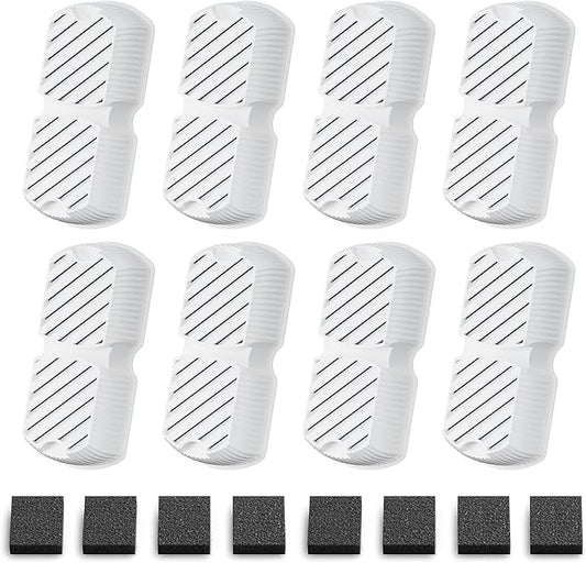 Dog Water Fountain Filters: 16 Dog Fountain Filters - Pet Water Fountain Filters Replacement - Including 8 Filters + 8 Sponges - Suitable for GROOKPET Dog Water Fountain for Large Dogs