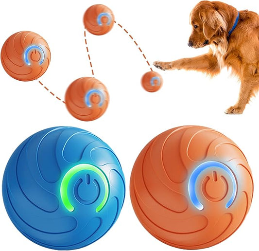 Interactive Cat Toys for Indoor Cats Automatic Moving Rolling Ball cat Toy Balls Moving cat Toys for Indoor Cats and Dog Balls (Spiral)