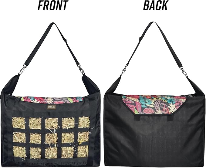 Hay Bag for Horses,Slow Feeder for Horse/Donkey/Goat, Premium 1680D Oxford Cloth Hay Bag Easy to Fill and Hang with Extra Large Opening
