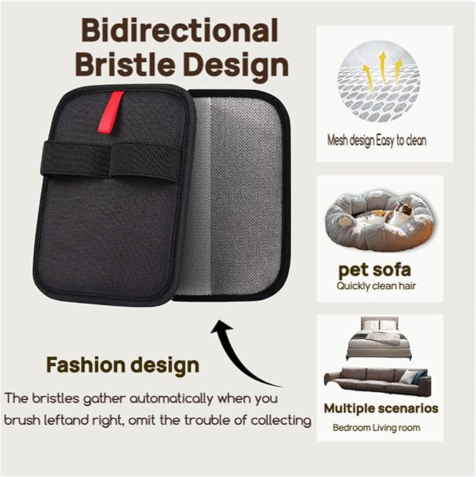 Pet Hair Removal Glove for Dogs & Cats, Electrostatic Reusable Cat Dog Hair Remover for Couch, Furniture, Car Seat,2026 Newly Upgraded Reusable Electrostatic Pet Hair Gloves Fur Removal Tool