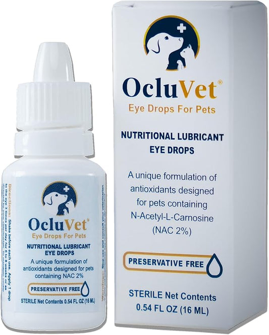 Eye Drops for Pets | Clinically Studied Antioxidants for Pets with Cataracts | Made in The USA | Includes 2% N-Acetyl-L-Carnosine (NAC) | 16mL
