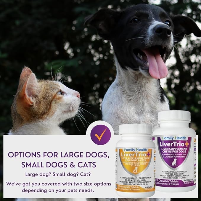Comprehensive Liver Support Supplement for Large Dogs. Flavorful Chewable Tablets Combining Same, SPC, Silybin A+B, + Glutathione 30Ct (Large)