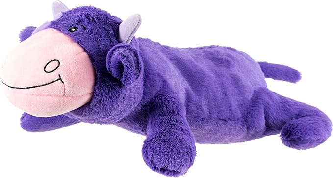 Hero Giant Chuckles Plush Dog Toy - Dog Squeaky Toys - Durable Toy with Grunt Squeaker, XL, Cow