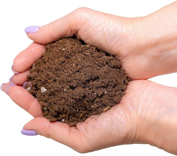 Premium Organic Coconut Coir Mix for Home Gardening - All Natural Soil Amendment - PH Balanced and Double Washed Coco Coir by Gardenera (2 Quart Bag)