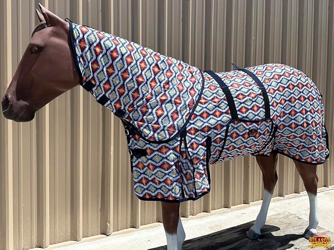 HILASON Horse Fly Sheet - Summer Spring UV Protection Mesh Bug Mosquito FlySheet for Horses | Fly-Sheet