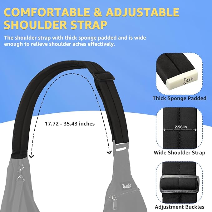SlowTon Dog Carrier Sling - Thick Padded Shoulder Strap Adjustable Dog Carriers for Small Dogs, Puppy Carrier Purse for Pet Cat with Front Zipper Pocket Safety Belt Machine Washable (BN, S)