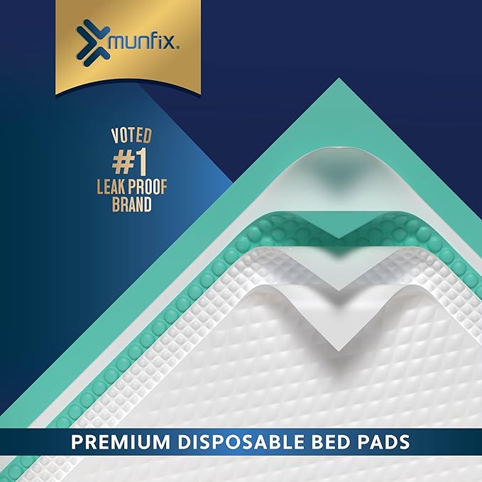 25 Pack Disposable Bed Pads 36 X 36 Inches, Super Absorbent Extra Large Incontinence Underpads, 125 Gram Heavy Duty Ultra Absorbency Medical Chux, Baby Changing Pad, Dog Puppy Pet Training Pee Pad