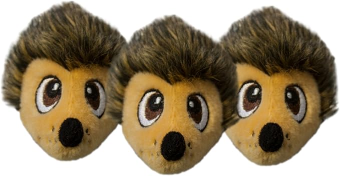Outward Hound Squeakin' Hedgiez Plush Replacement Dog Toys - 3 Pack