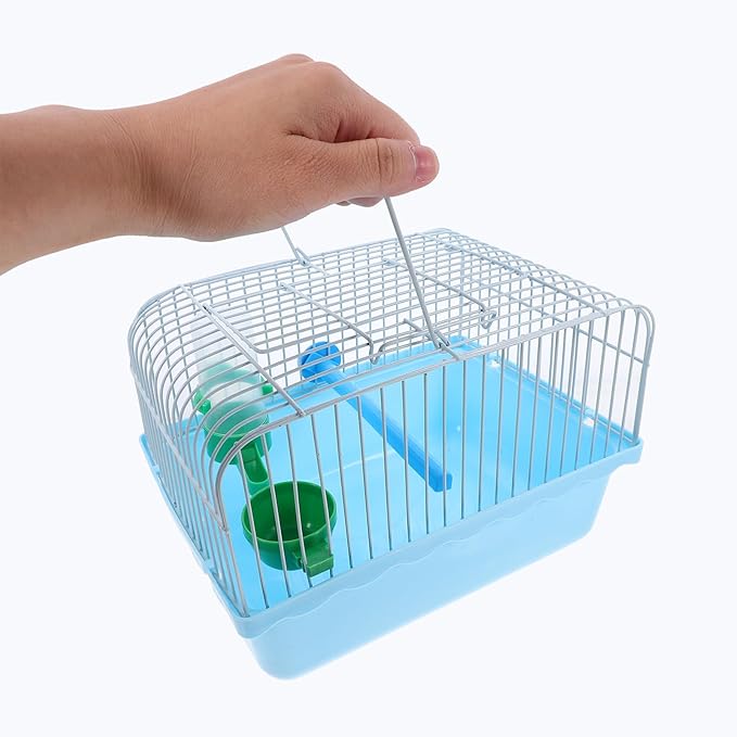 balacoo Portable Bird Cage with Waterer Food Box Spacious Travel Carrier for Cockatiels Metal Construction Easy Outdoor Adventures