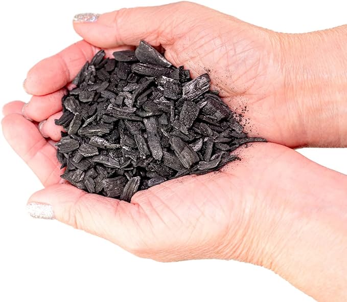 GARDENERA Horticultural Charcoal for Indoor Plants [20-Quart Bag] Black Diamond Soil Amendment for Orchids, Terrariums, and Gardening