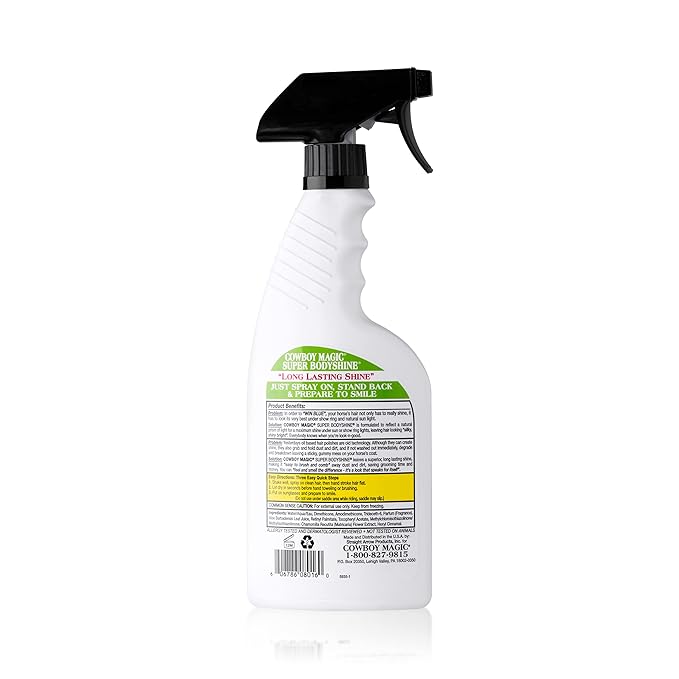 Cowboy Magic Super Bodyshine Fast Dry Repel DUST DETANGLE Hair 16 Ounce