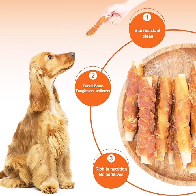 Dog Treats Biscuits Chicken and Teeth Cleaning Sticks Puppy Training Treats 1 lb/454g (Pack of 2)