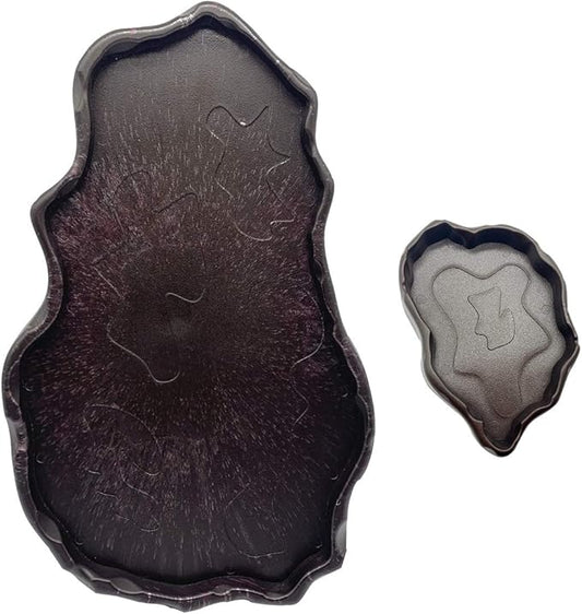 Tfwadmx Reptile Food and Water Bowl Set Luminous Bearded Dragon Dishes Tortoise Feeder Lizard Habitat Large and Small Amphibian Feeding Plates Terrarium DéCor for Turtle Gecko Snake Tegu Iguana 2 Pcs
