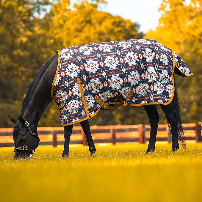 Jeffers Expression 1200 Denier Standard Neck Turnout Blanket for Horses, 66"- Water Proof, Breathable, 240 gram Polyfill for Medium Weight Warmth, Winter Protection for Stall, Barn – Thunderbird