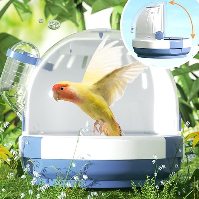 Bird House, Portable Clear Bird Parrots Transport Cage Window Carrier Bag Breathable Bird Carrier Travel Bag