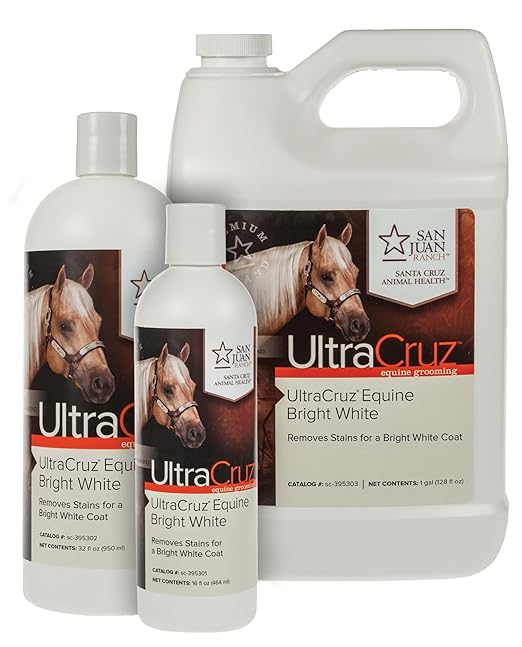 UltraCruz - sc-395301 Equine Bright White Horse Shampoo, 16 oz,Purple