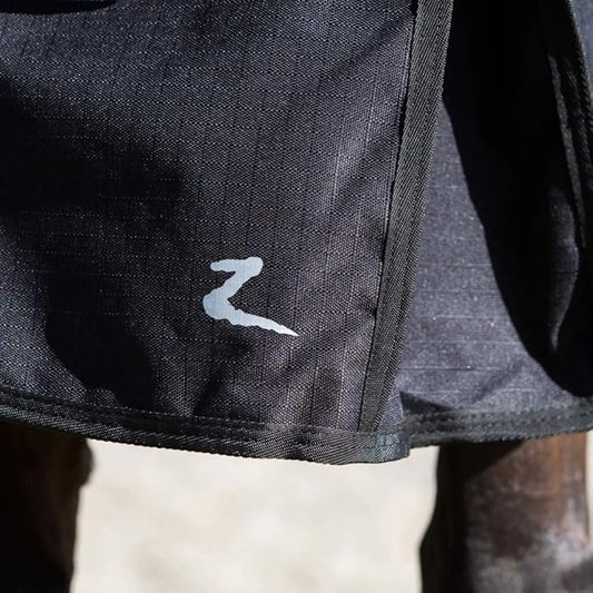 HORZE Nevada Heavy Weight 1200D Waterproof Horse Winter Turnout Blanket (400g Fill) - Black - 84 in