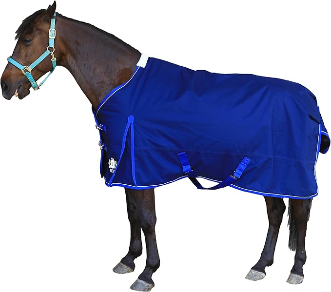 T TEKE Ultimate Turnout Blanket for Horses, 1050D Ballistic Nylon Outer, 300g Heavy Weight Filling