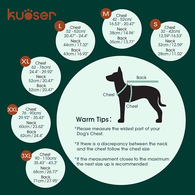 Kuoser Extra Warm Dog Coat, Windproof Cold Weather Dog Jackets for Large Dogs, Thick Fleece Lining Pet Turtleneck Snowsuit Reflective Adjustable Puppy Winter Coat Doggie Snow Jacket Pink, XL