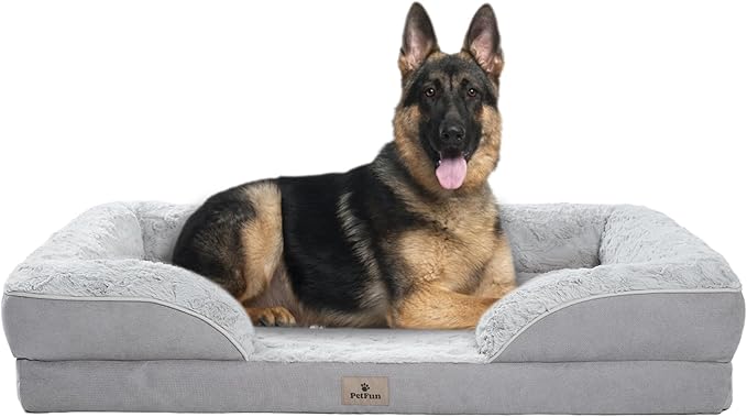 Orthopedic Dog Bed for Extra Large Dogs - XL Washable Dog Sofa Beds Large, Supportive Foam Pet Couch Bed with Removable Washable Cover, Waterproof Lining and Nonskid Bottom
