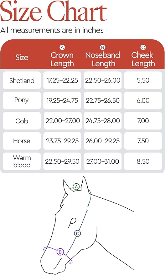 HORZE Howard Soft Fleece Padded Adjustable Polyester Horse Halter - Peacoat Dark Blue - Warmblood
