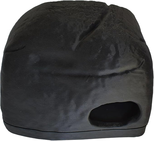 Gecko Cave Reptile Hide – Naturalistic Terrarium Shelter for Geckos, Lizards, Snakes, Bearded Dragons, Tortoises & Other Reptiles - Black
