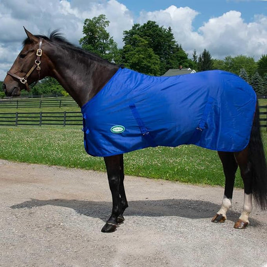 Country Pride Solid Color Cotton Poly Summer Stable Sheet (72, Blue)