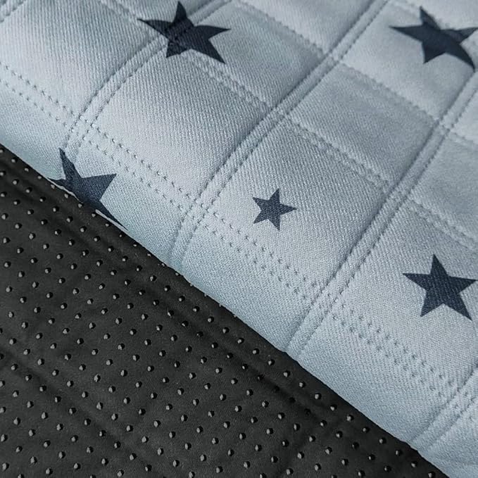 RIOUSSI Washable Pee Pads for Dogs, Reusable, Absorbent, Leakproof, Non Slip Pet Puppy Pads for Potty Training. Gray Stars, 31x36 Inch(2pack)