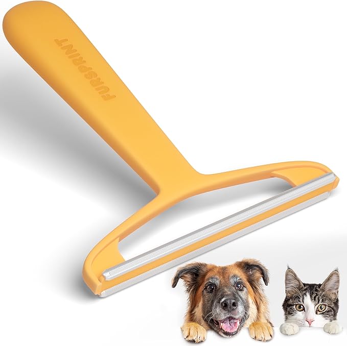 Pro Pet Hair Removal Tool – Dog & Cat Hair Scraper for Carpet, Couch, and Car – Reusable Carpet Hair Removal Tool & Fur Scraper for Upholstery, Rugs, Furniture, and Car Interiors
