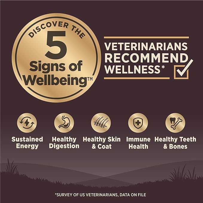 Wellness CORE Dry Dog Food, Grain-Free, High Protein, Natural, Ocean Whitefish, Herring, & Salmon Recipe, (12-Pound Bag)