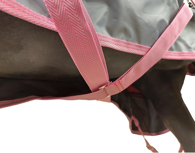 BARN & STABLE 420D Breathable&Waterproof Horse Sheet Summer Sheet for Horse with Removable Web Leg Straps
