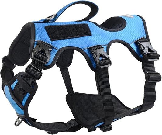 AUROTH Dog Harness, Escape Proof Dog Harness for Medium Sized Dog, No Pull Dog Harness for Large Dogs, Soft Padded Reflective Adjustable Dog Vest Harness with Lift Handle, Harness Medium Size Dog