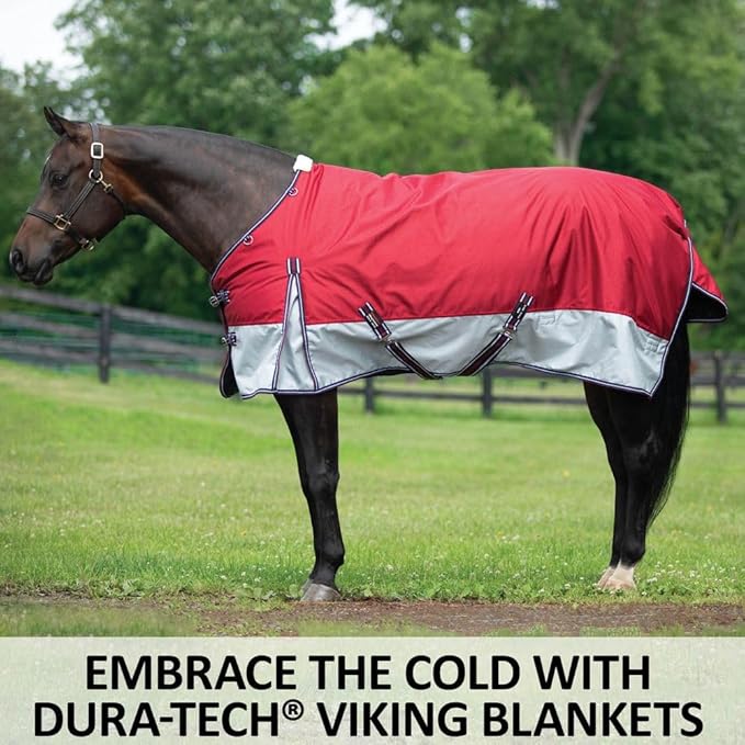 Dura-Tech Viking Extreme Surcingle Horse Turnout Blanket | Euro Fit 1680 Denier | Horse Rain Sheet Waterproof Winter Blanket